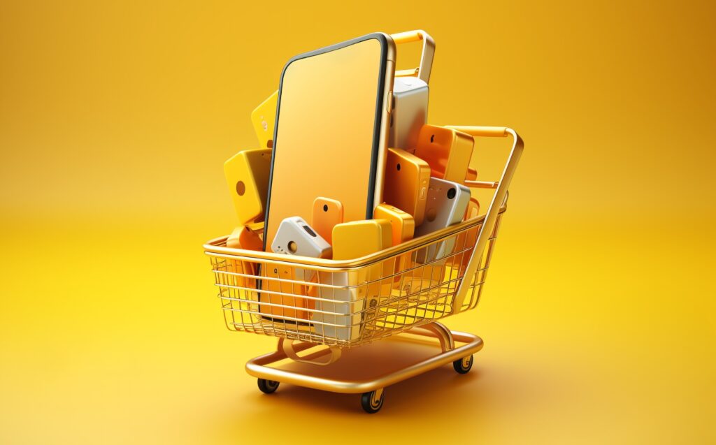 Rendering Cartoon Shopping cart